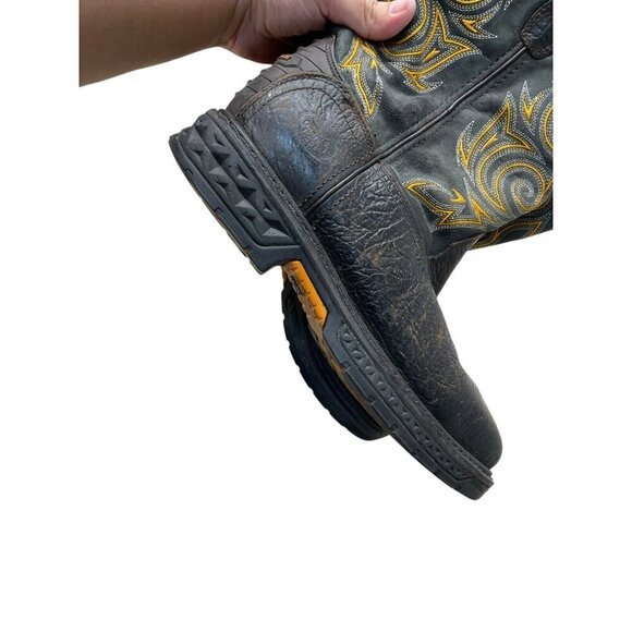 Georgia Boot Men\'s Carbo-Tec LT Waterproof Pull On Work Boot Steel Toe US10 Wide
